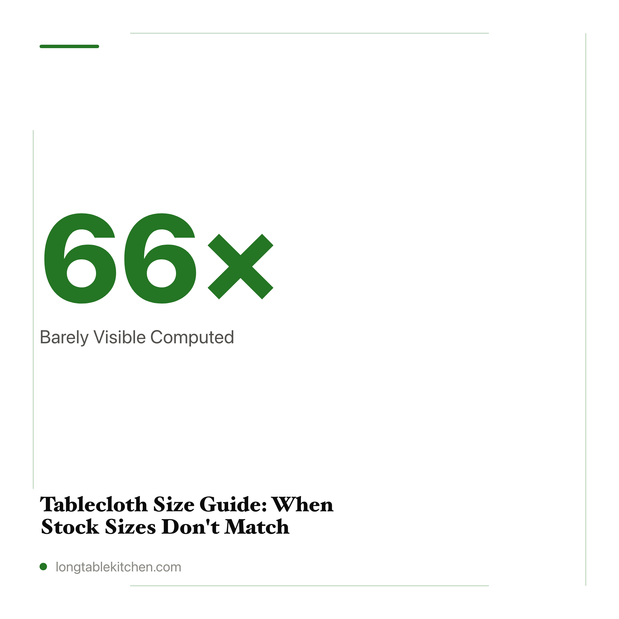 Tablecloth Size Guide: When Stock Sizes Don't Match